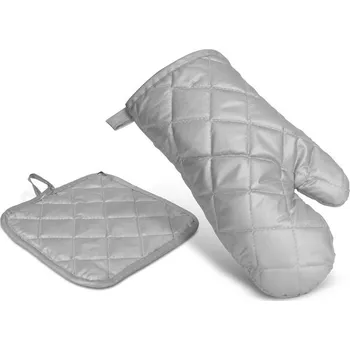 Chňapka Sada chňapky a podložky pod hrnec 25 cm - šedá