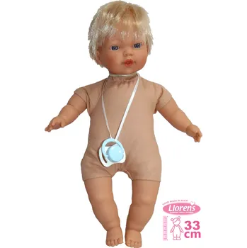 Panenka Realistická panenka Llorens Roberto se zvuky a měkkým tělem 33 cm