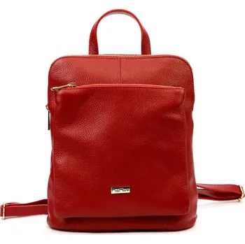 Městský batoh Batoh MiaMore 01-044 DOLLARO - tmavě červená