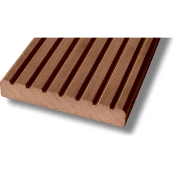 Terasové prkno Dřevěné terasové prkno IPÊ PRIME DRÁŽKOVÉ + KD 21 X 145 MM Délka: 2,13 m