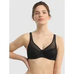 Podprsenka Generous zn. DIM, s výšivkou a kosticemi černá 75D