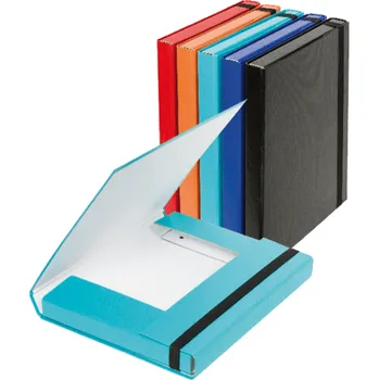 Archivační box EKO Box A4 EMBA s gumou tyrkysový