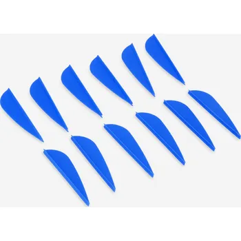 Příslušenství pro šipky GEOLOGIC Letky k šípům z peří Club modré 12 ks