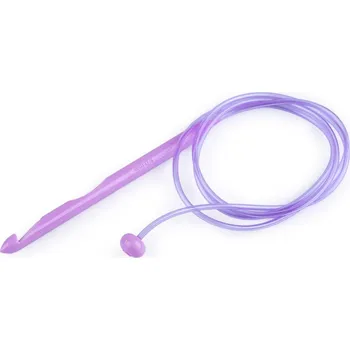 Jehla na filcování Háček na tuniské háčkování - 10 (9 mm) náhodná barva