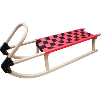 Kubisport Sáně 110cm dřevěné - červené + DÁREK + Doprava ZDARMA
