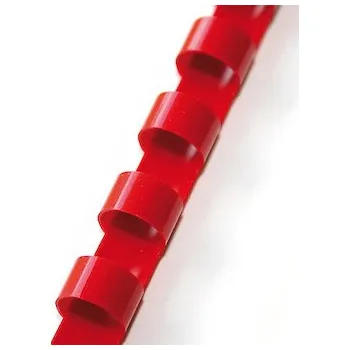 Vázací hřbet Hřbety pro vazbu plastové 6 mm červené