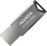 Flash disk USB kovový ADATA 32GB tmavě stříbrný