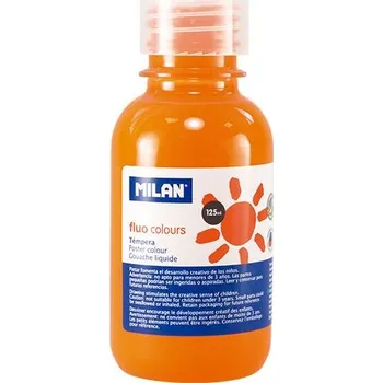 Vodová barva Temperová barva Milan 125ml fluorescenční oranžová