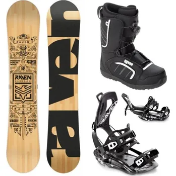 Snowboard Raven Solid classic snowboard + Raven Fastec FT360 black vázání + Raven Target ATOP obuv 158 cm + M (EU 39-42) + DÁREK + Doprava ZDARMA
