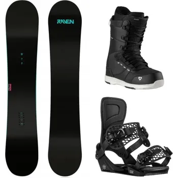 Snowboard Raven Pure mint dámský snowboard + Gravity Rise black vázání + Gravity Bliss black/white boty 139 cm + S (EU 37) + DÁREK + Doprava ZDARMA