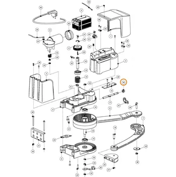 Pohon brány Nice PPD1485.4540 vřeteno odblokování zámku pohonu brány Moovo XA432