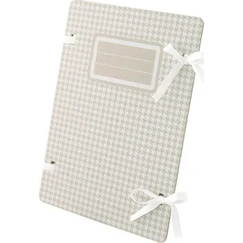 Emba EMBA, Spisová deska s tkanicí A4 - potisk kohoutí stopa, silná lepenka 1400g Barva: Bílá