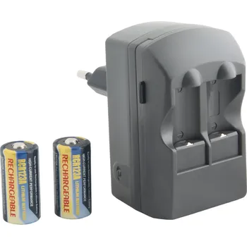 Nabíjecí dvoukanálová souprava ACFRB pro nabíjení baterií RCR2, RCR123 + 2 ks RCR123