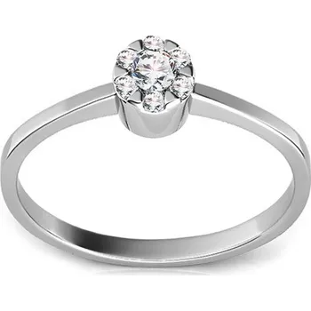 Prsten Zásnubní diamantový prsten Kelly CSBR32A + dárkové balení LUXUS zdarma