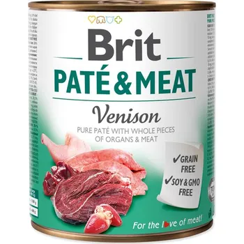 Krmivo pro psa Konzerva BRIT Paté & Meat Venison (800g) 1 kus