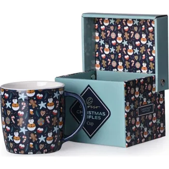 Z - TRADE Hrnek keramika 380ml CHRISTMAS TRIFLES v krabičce, barevný