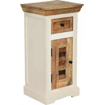 Koupelnový nábytek Bílá koupelnová skříňka masiv Madagaskar