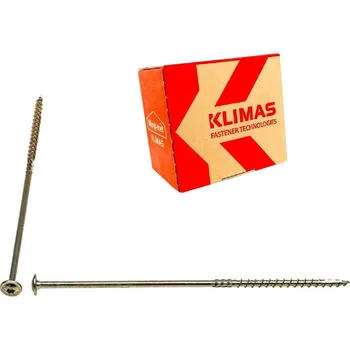 Vrut KLIMAS Wkret-met WKCP Ø6 mm TX-30 konstrukční vrut do dřeva s talířovou hlavou 300 mm - 100 ks