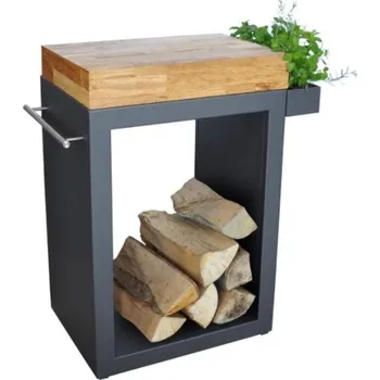 Zahradní stůl ARTISS Stůl Grafit malý 60 x 45 x 91 cm - dřevo