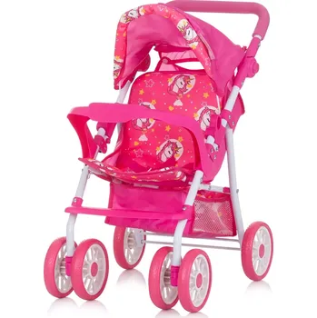 Kočárek pro panenku CHIPOLINO kočárek pro panenky DOLLY UNICORNS
