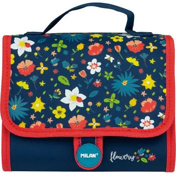 Kosmetická taška Penálková taštička s penálky 2v1 značky MILAN v edici FLOWERS