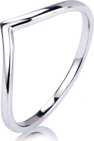 NUBIS® Stříbrný prsten špička - velikost 52 - NB-5032-52