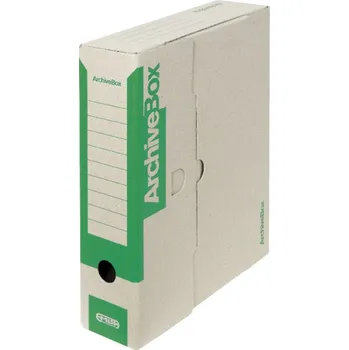 Archivační box Archivační krabice barevná 75 mm, zelená