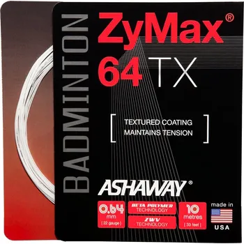 Badmintonový výplet Badmintonový výplet Ashaway Zymax 64 TX White Set