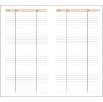 Diář ADK A-Z adresář A6, kapesní