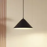 Lindby závěsné světlo Clarine, černé/bílé, Ø 32 cm, kov - Stropní držák – Ø 10 cm, výška 2,5 cm černá 1 x 15 W LED - Doprava zdarma