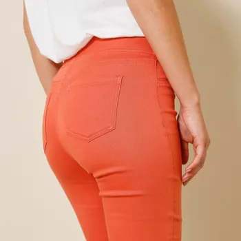 Džegíny z twilu, pro vysokou postavu tykvová 46