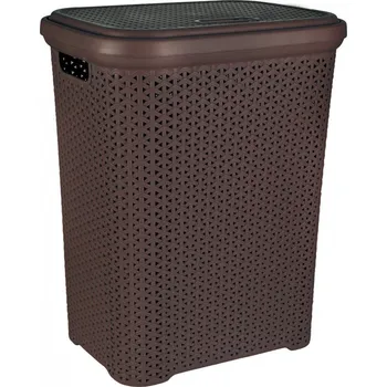 Koš prád. víko UH RATAN Hobby 55 l hnědá