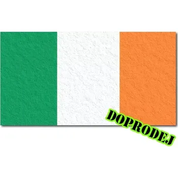 Vlajka Irská tištěná vlaječka filc 7,5 x 4 cm - 1 ks