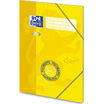 Desky tříchlopňové Oxford Soft touch A4 žluté