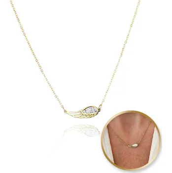 Náhrdelník Flamenco Mystique Náhrdelník z chirurgické oceli pozlacený 14k zlatem nst1614