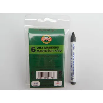 Mastné průmyslové křídy 6 ks modré