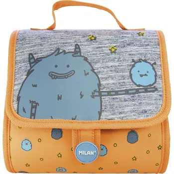 Kosmetická taška Penálková taštička s penálky 2v1 značky MILAN v edici MIMO, meruňková / modrošedá