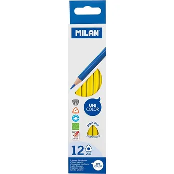 Pastelka Pastelky trojhranné MILAN 231 žluté 12 ks