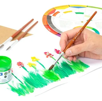 Umělecký štětec Sada kulatých štětců MILAN velikost 6, 8, 10