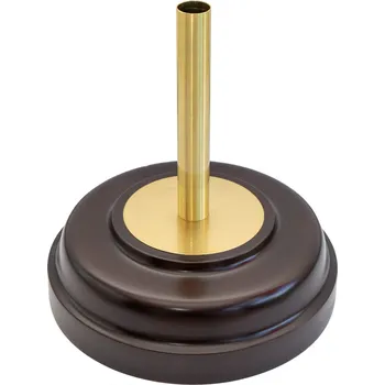 Vlajka Stojan na vlajku dřevěný se zlatými aplikacemi - 1-ramenný