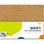 Tabule samolepicí 46x58cm design hnědý korek