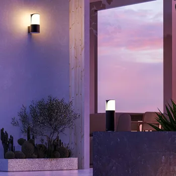 Venkovní osvětlení Venkovní nástěnné svítidlo Forlight Astra, antracit, hliník, šířka 9 cm antracit, opál 1 x 15 W LED - Doprava zdarma