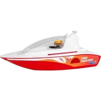 autíčko Lena Boazz loď/člun hasiči s figurkou plast 38cm
