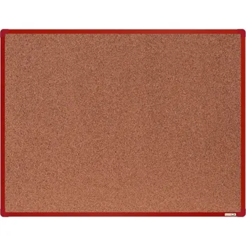 Kancelářský nábytek Tabule korková 200x120cm, červený rám
