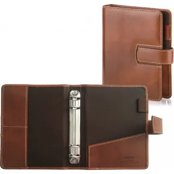 Diář ADK diář A6 samostatné desky Pelle hnědé