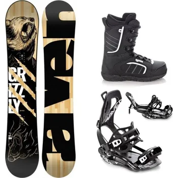 Snowboard Raven Grizzly snowboard + Raven Fastec FT360 black vázání + Raven Target obuv 167 cm wide + M (EU 39-42) + DÁREK + Doprava ZDARMA