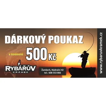 Dárková krabička Rybářův Krámek Dárkový poukaz v hodnotě 500 Kč