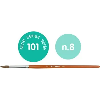 Umělecký štětec Štětec MILAN 101 č.8 kulatý