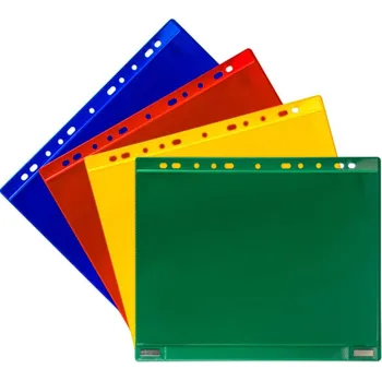 Kapsa na dokumenty s euroděrováním a magnetem modrá