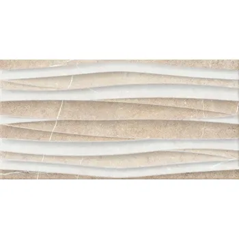 Obklad Keros Saboya Olas Beige 25x50x0,9 dekor béžová